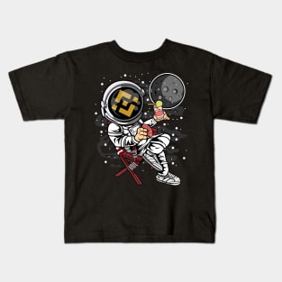 Retirement Plan Astronaut Binance BNB Coin To The Moon Crypto Token Cryptocurrency Blockchain Wallet Birthday Gift For Men Women Kids Kids T-Shirt